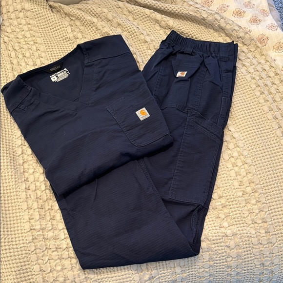 Carhartt Other - Carhartt Men's Dark Blue Cargo Scrubs Set